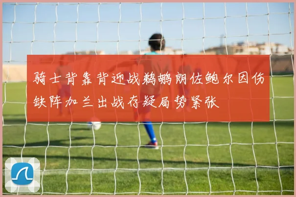 骑士背靠背迎战鹈鹕朗佐鲍尔因伤缺阵加兰出战存疑局势紧张